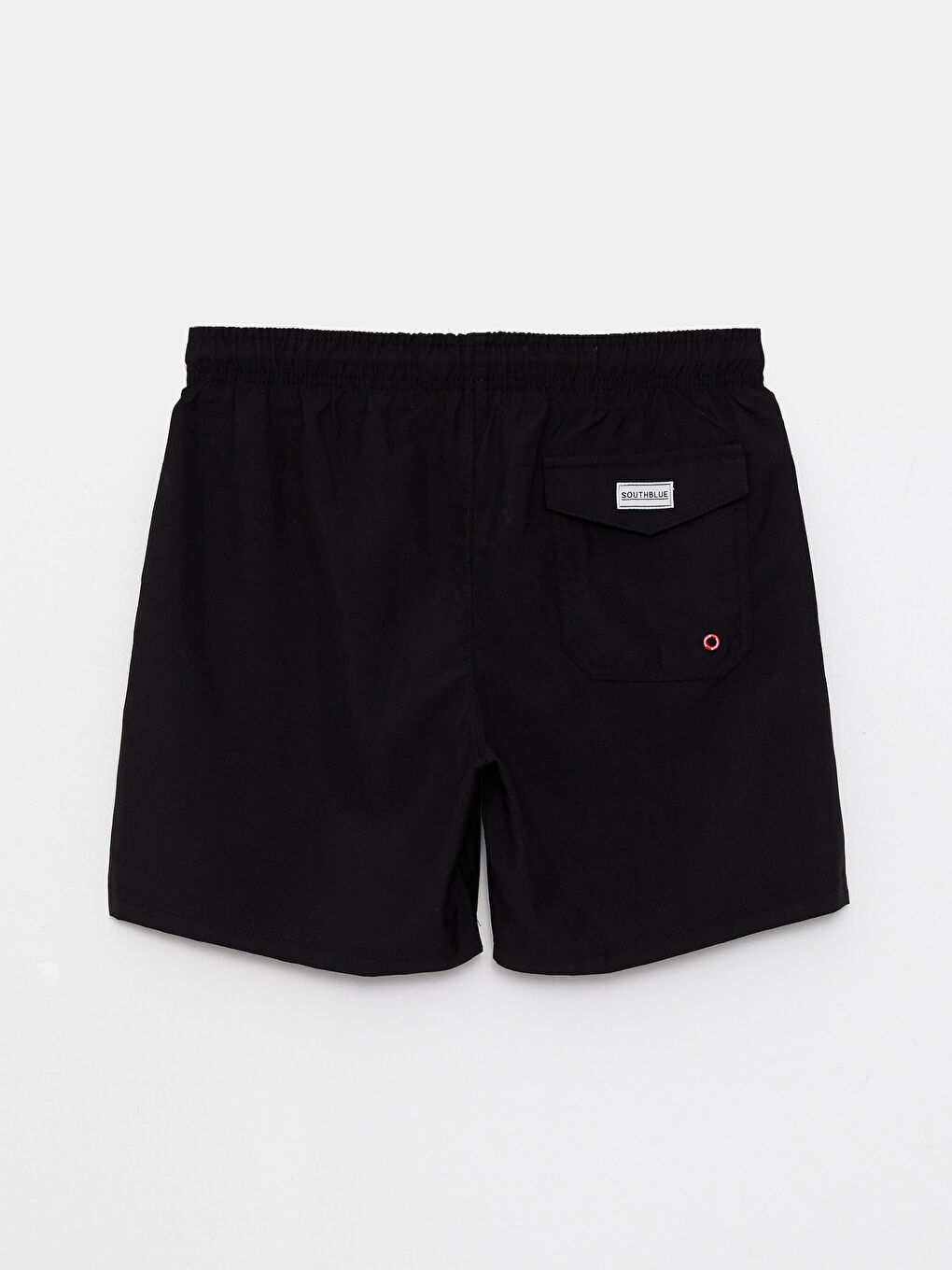 Siyah Kısa Boy Baskılı Erkek Deniz Şortu-6