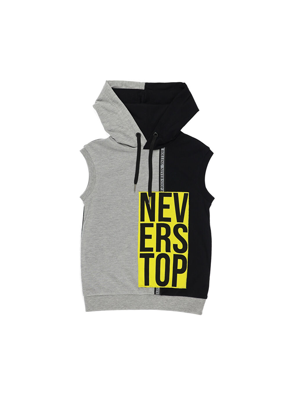 Pembe Kapüşonlu Baskılı Erkek Çocuk Atlet