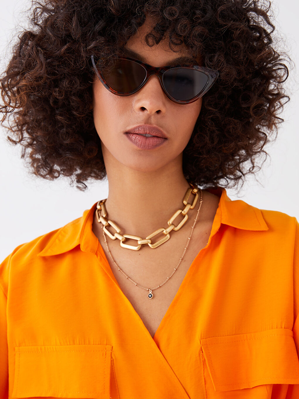 V-Ausschnitt Schlicht Kurzarm Gebundene Detailierte Bluse für Damen-9