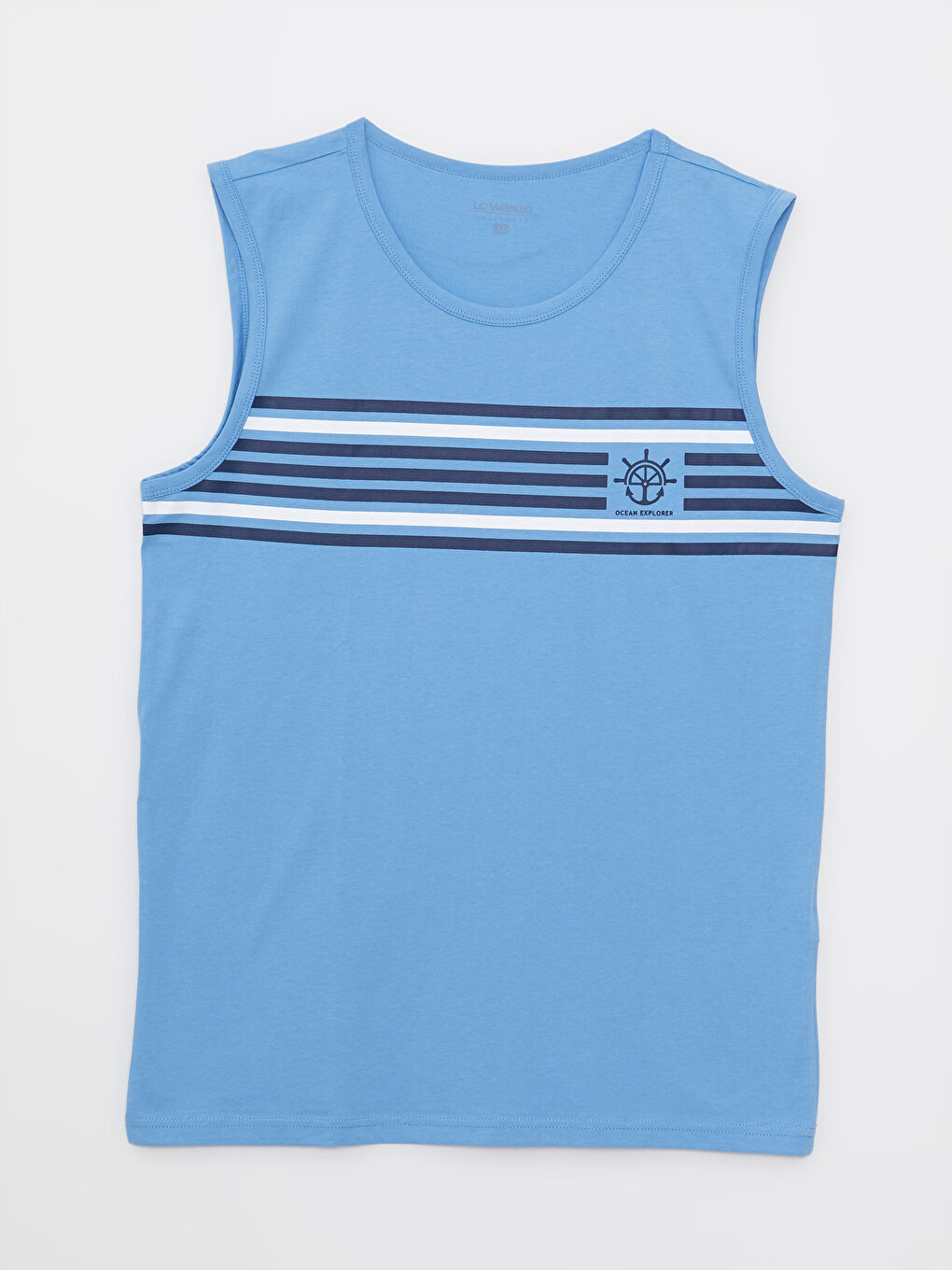 Crew Neck Sleeveless Cotton Men's Vest-5