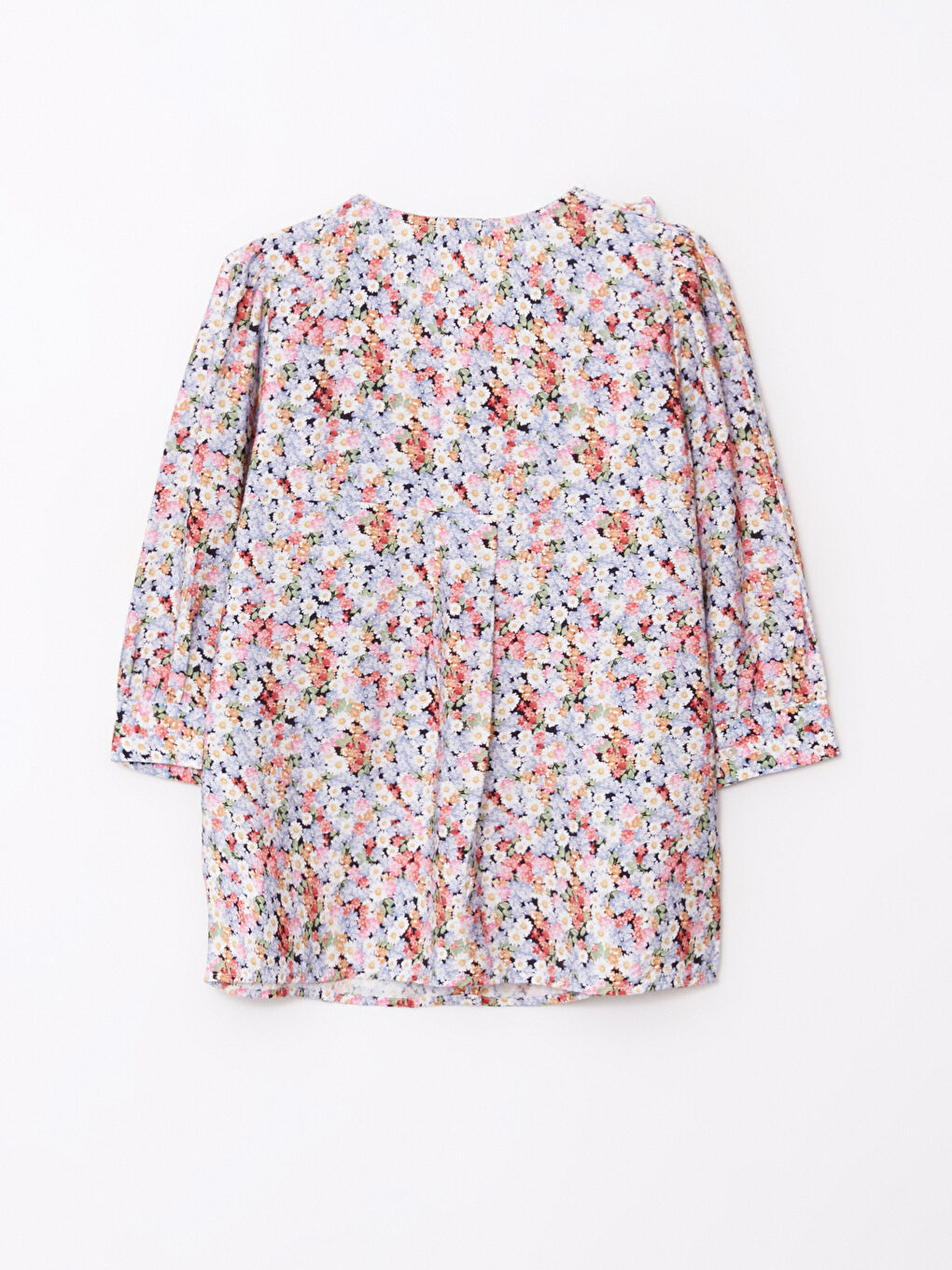Baby Collar Floral Viscose Women's Blouse-6
