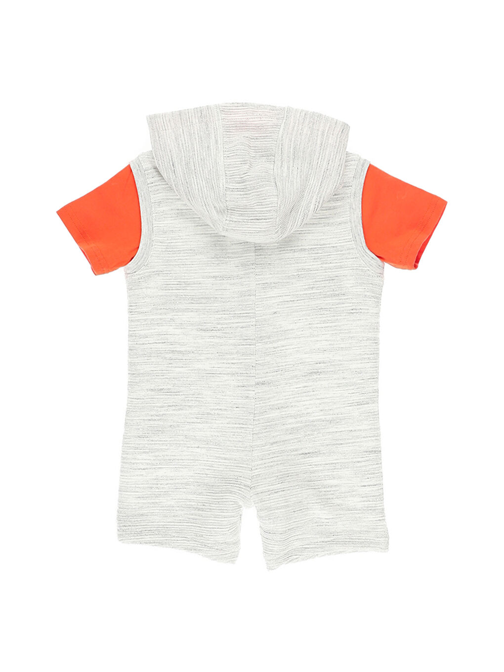 Beyaz Kapüşonlu Erkek Bebek  Salopet-1