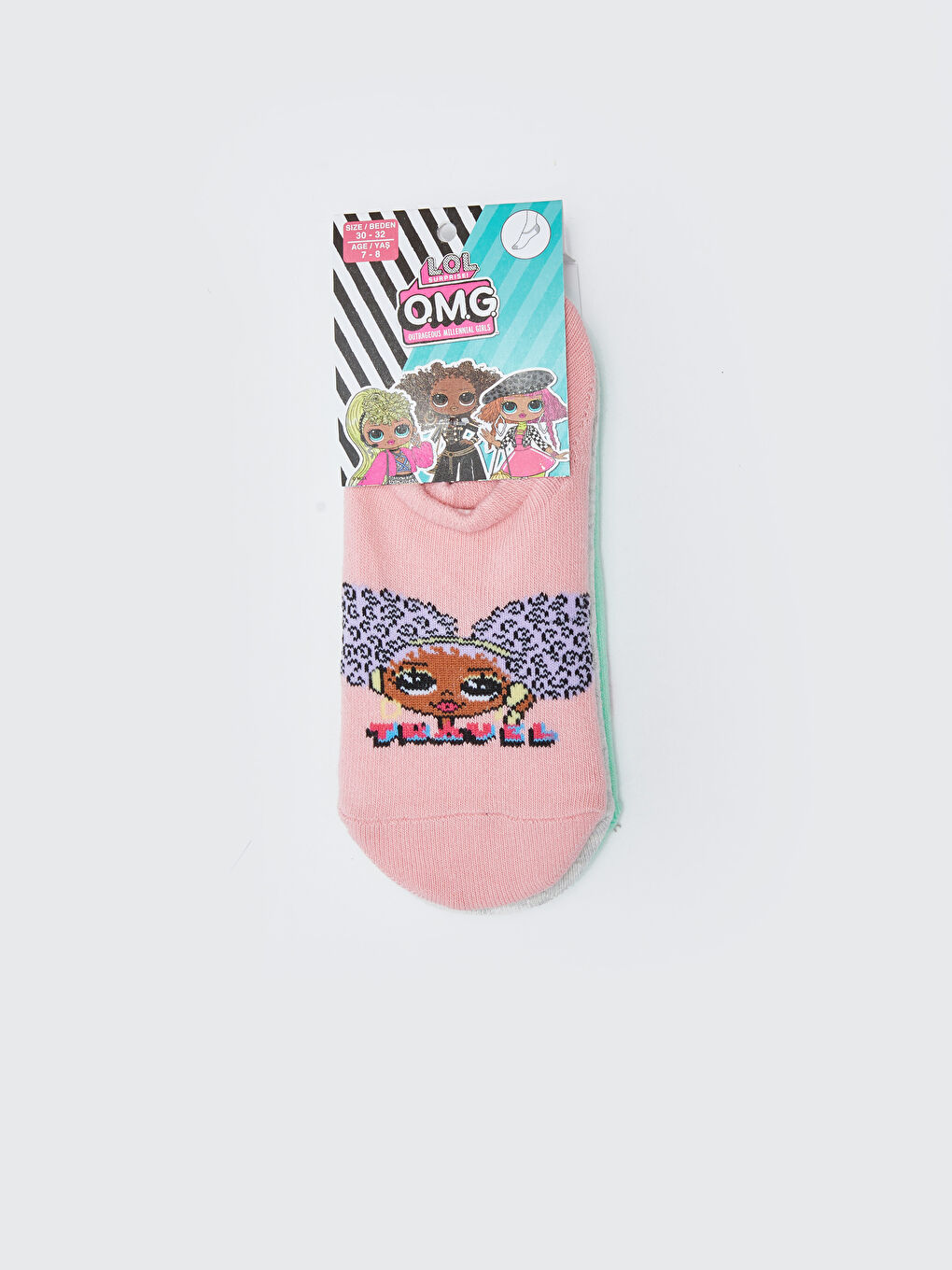 LOL Surprise OMG Lizenzierte Mädchen Kinder Sneaker-Socken 3er-Pack-1