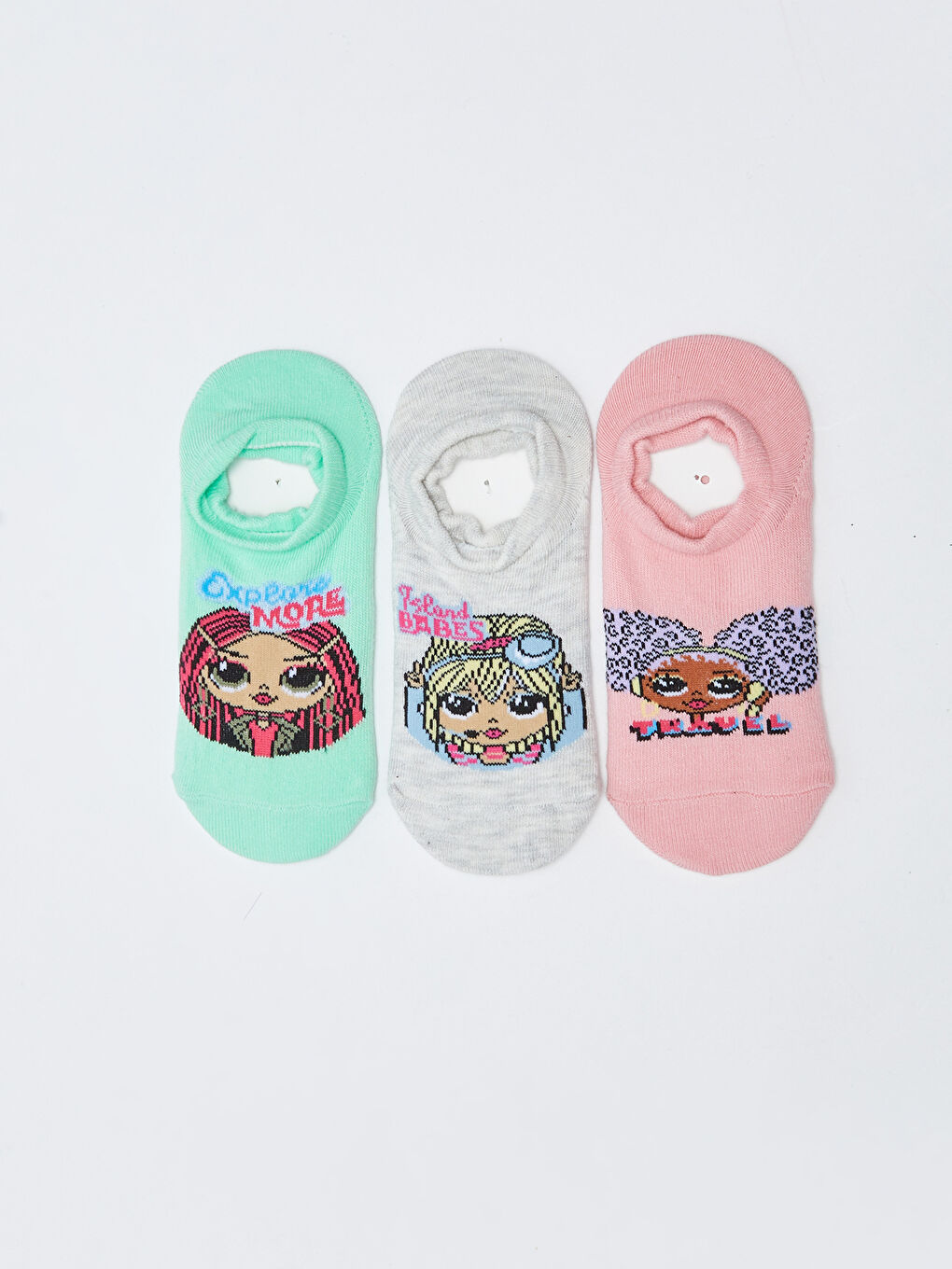 LOL Surprise OMG Lizenzierte Mädchen Kinder Sneaker-Socken 3er-Pack-2