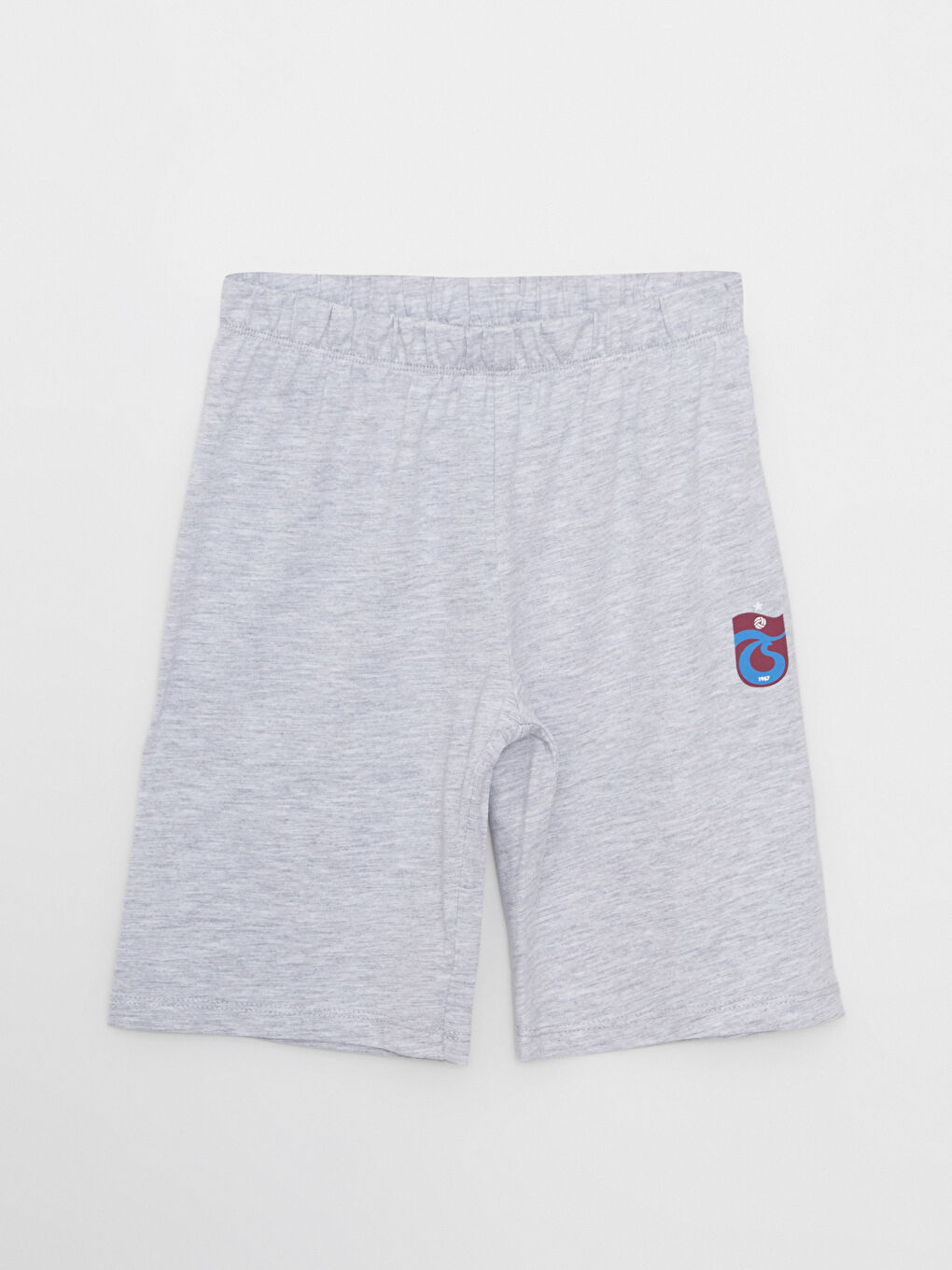 Bordo Bisiklet Yaka Trabzonspor Baskılı Kısa Kollu Erkek Çocuk Şortlu Pijama Takımı-2