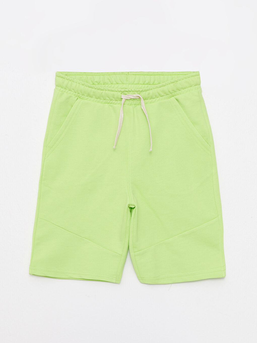 Yeşil Beli Lastikli Basic Erkek Çocuk Bermuda