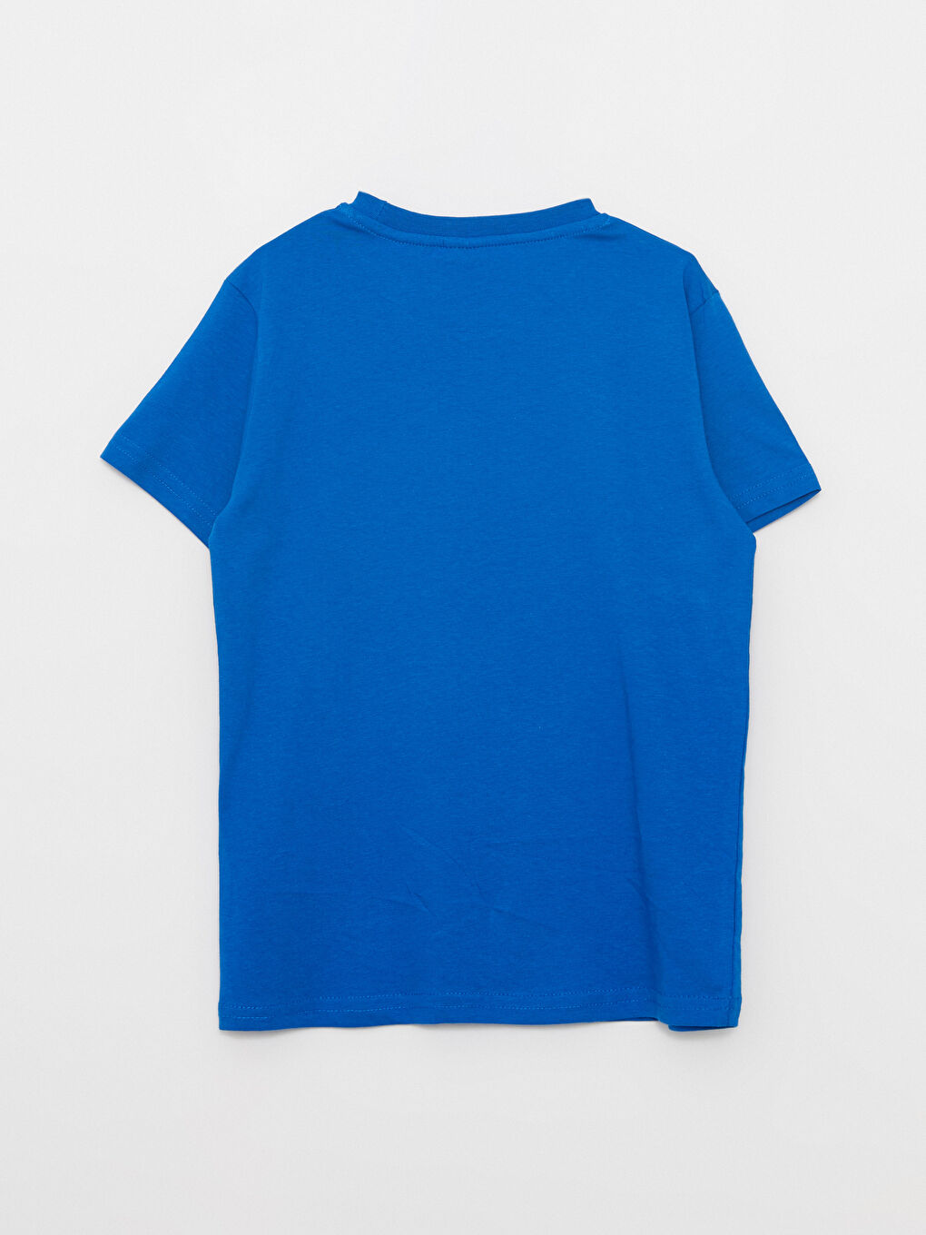 Crew Neck Printed Double Sided Sequined Short Sleeve Cotton Boy T-Shirt-2