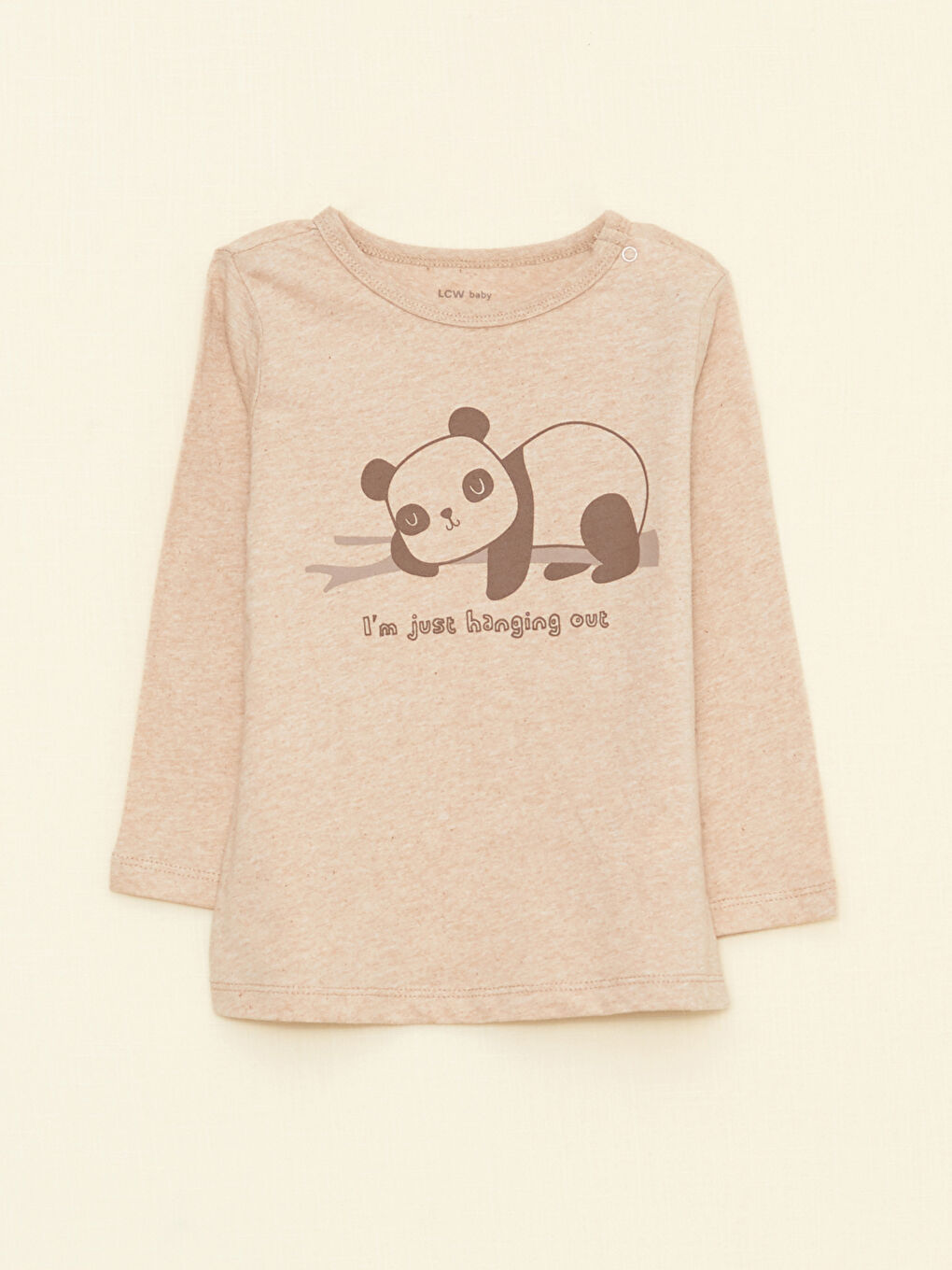 Kahverengi Bisiklet Yaka Uzun Kollu Baskılı Erkek Bebek Pijama Takım-1