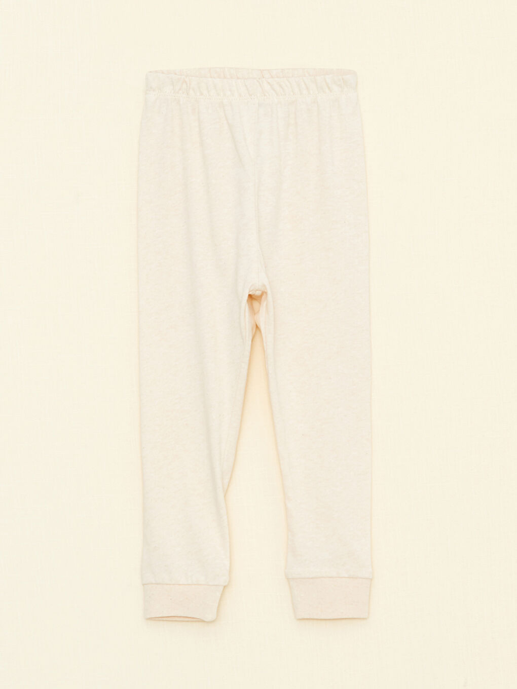 Bej Bisiklet Yaka Uzun Kollu Baskılı Kız Bebek Pijama Takımı-2