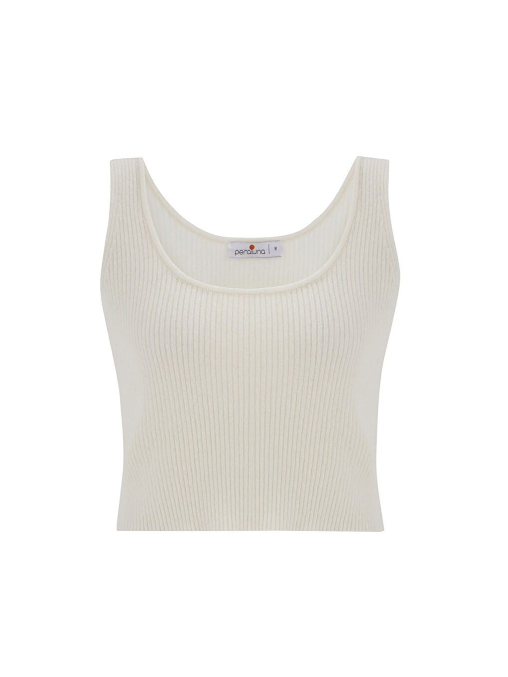 Ekru U Yaka Kadın Triko Atlet-4