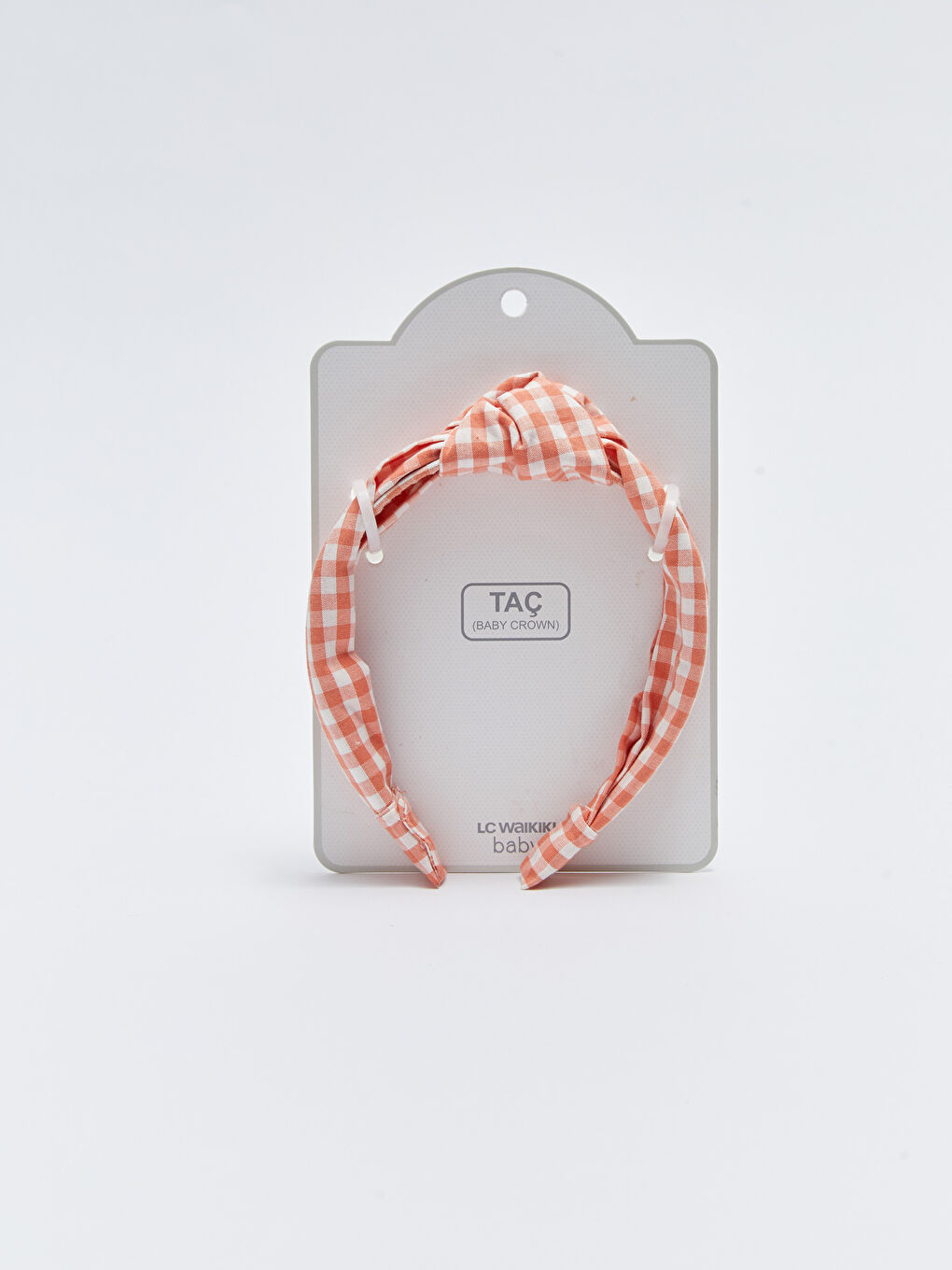 Plaid Patterned Baby Girl Crown