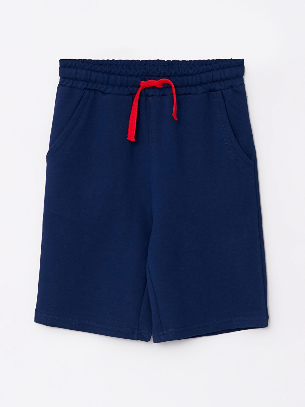 Kırmızı Bisiklet Yaka Baskılı Kısa Kollu Erkek Çocuk Tişört ve Şort-2