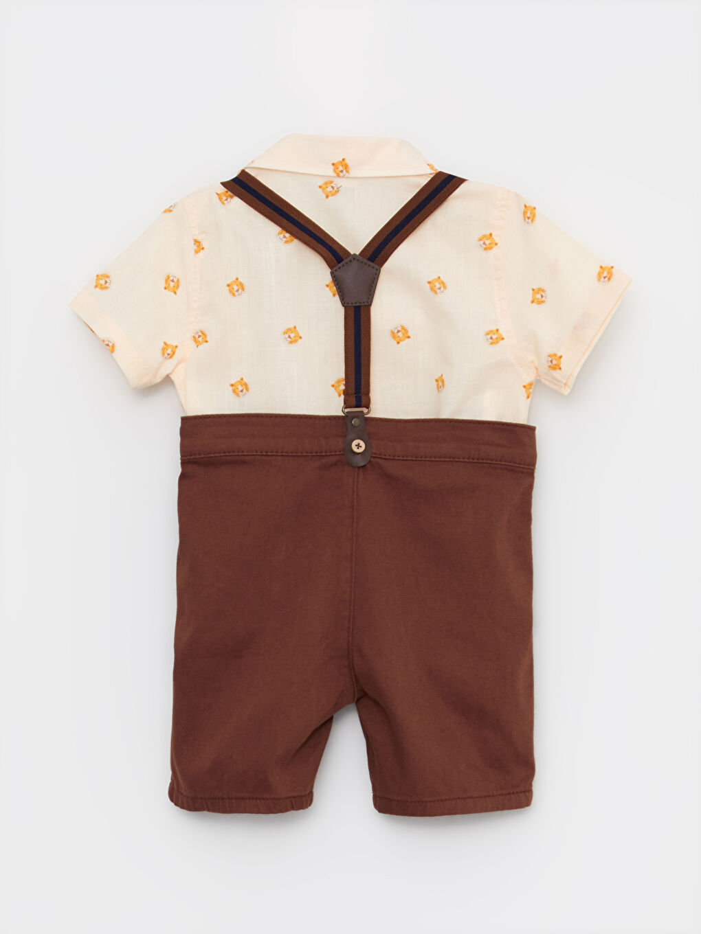 Short Sleeve Printed Cotton Baby Boy Set of 4-1