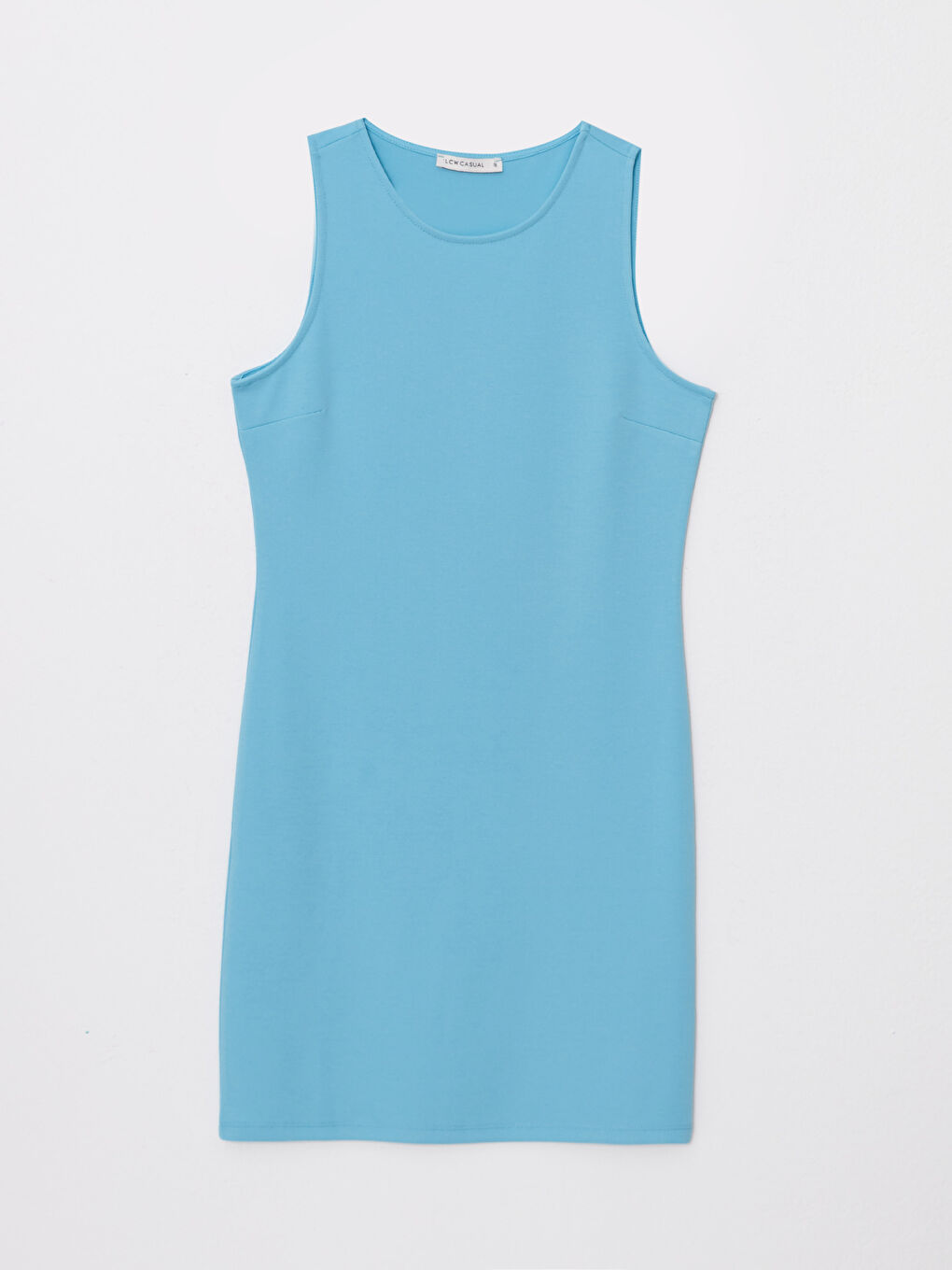 Women's Crew Neck Straight Sleeveless Bodycon Dress -S2LT62Z8-JSX