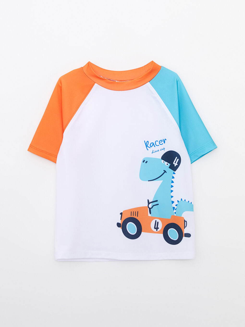 Baskılı Hızlı Koruma Detaylı Erkek Bebek Yüzme Giyim 2'li-1