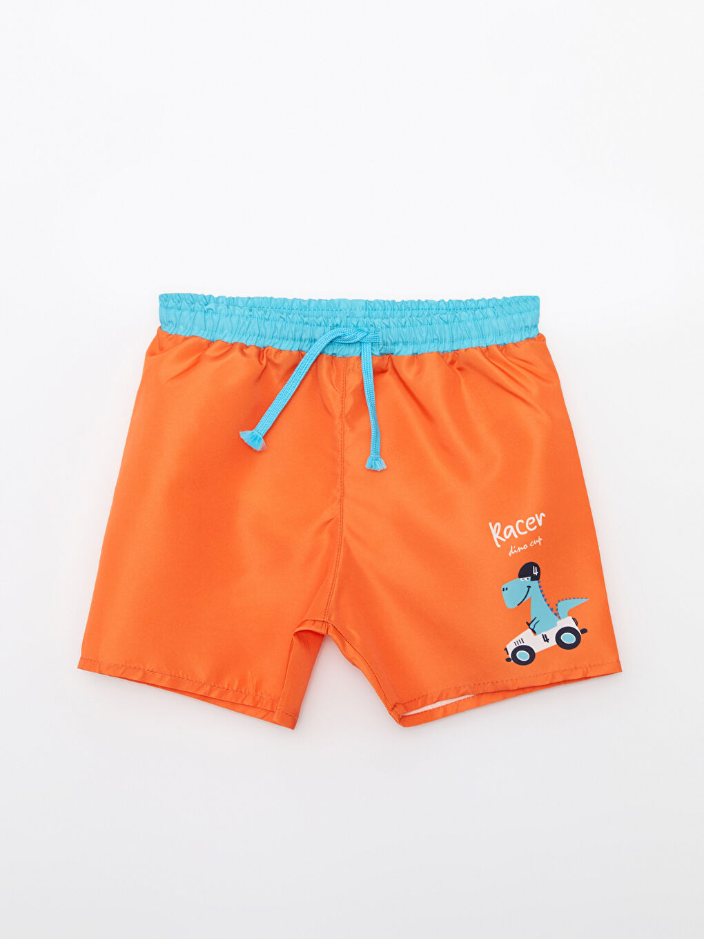 Baskılı Hızlı Koruma Detaylı Erkek Bebek Yüzme Giyim 2'li-2