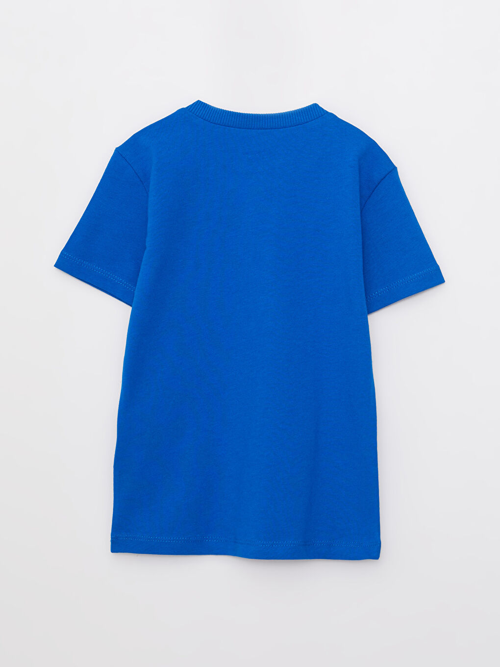 Mavi Bisiklet Yaka Kısa Kol Baskılı Pamuklu Erkek Bebek Tişört-1