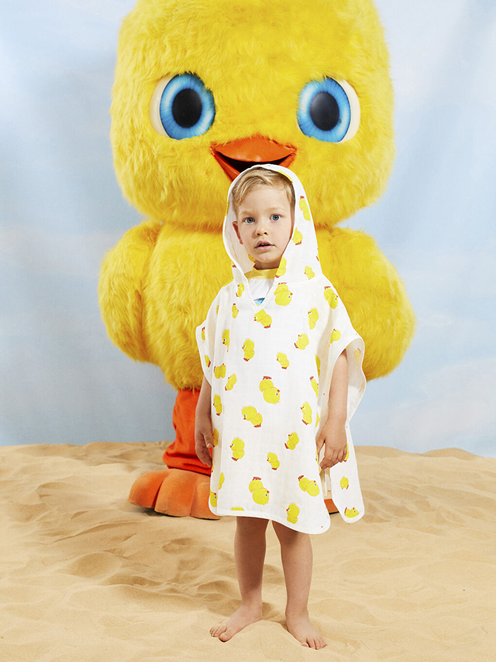 LCW baby Dalin X LC Waikiki Hoodie Baby Muslin Poncho -S2LU17Z1-LRA