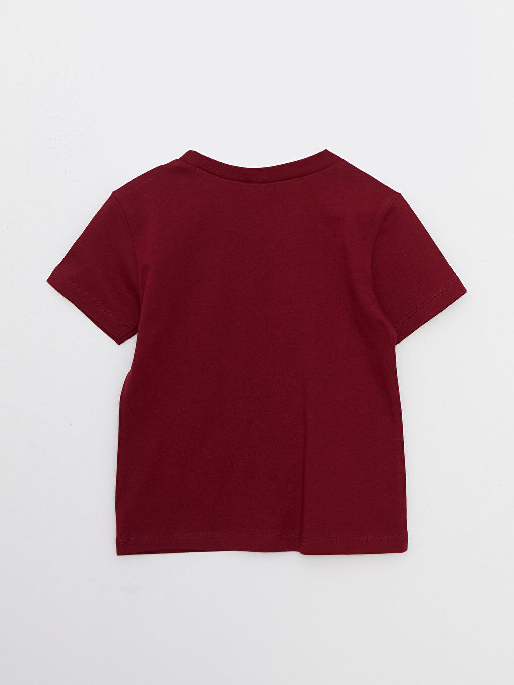 Bordo Bisiklet Yaka Kısa Kollu Marvel Baskılı Taraftar Erkek Bebek Tişört-1