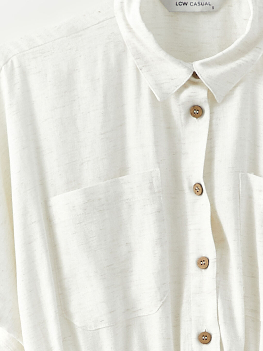 Straight Short Sleeve Women's Shirt Dress -S2LU60Z8-KMK