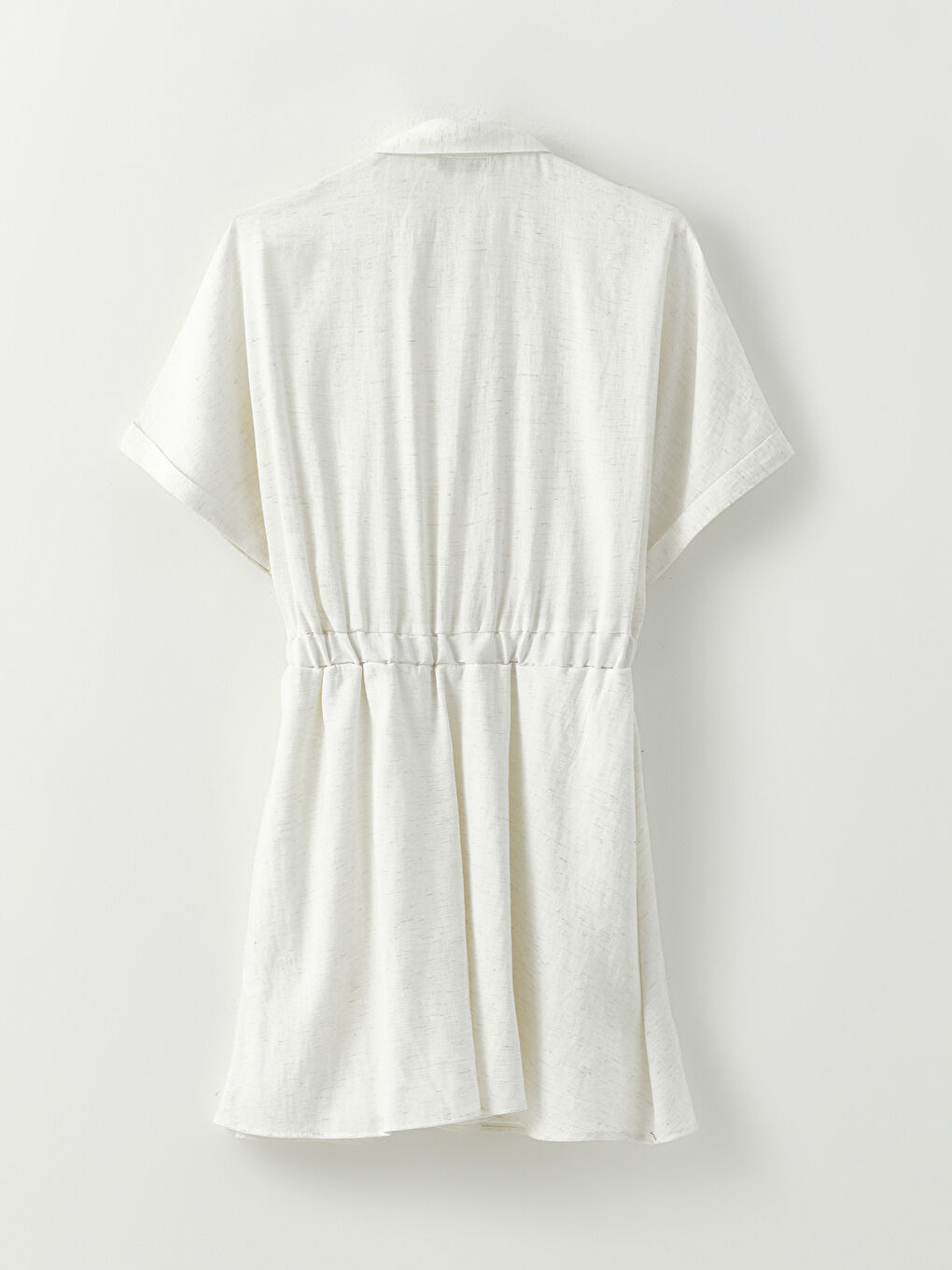 Straight Short Sleeve Women's Shirt Dress -S2LU60Z8-KMK