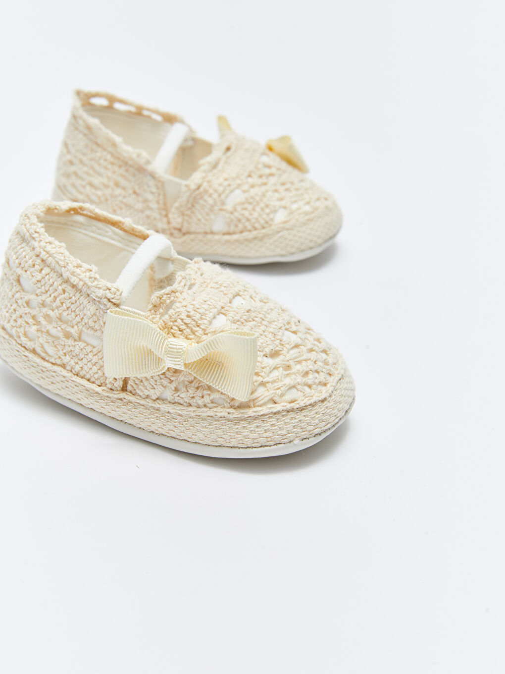 Schleifen-Detailierte Baby Mädchen Vor-Kleinkind Espadrilles Schuhe-5