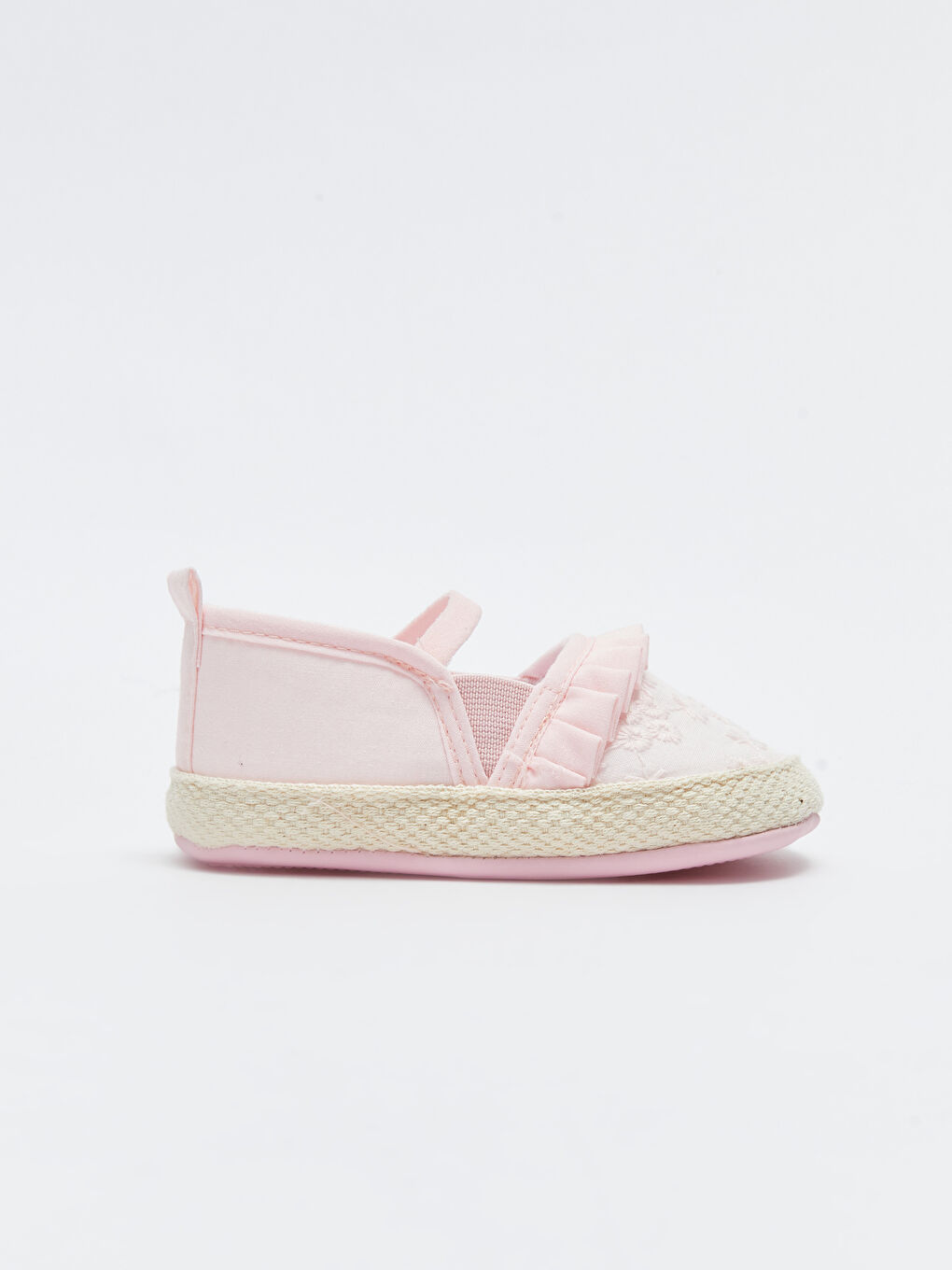 Frill Detailed Baby Girl Pre-Toddler Espadrilles House Shoes-3