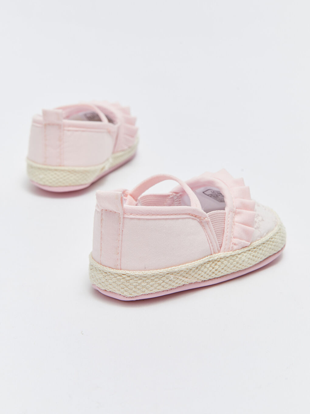 Frill Detailed Baby Girl Pre-Toddler Espadrilles House Shoes-5