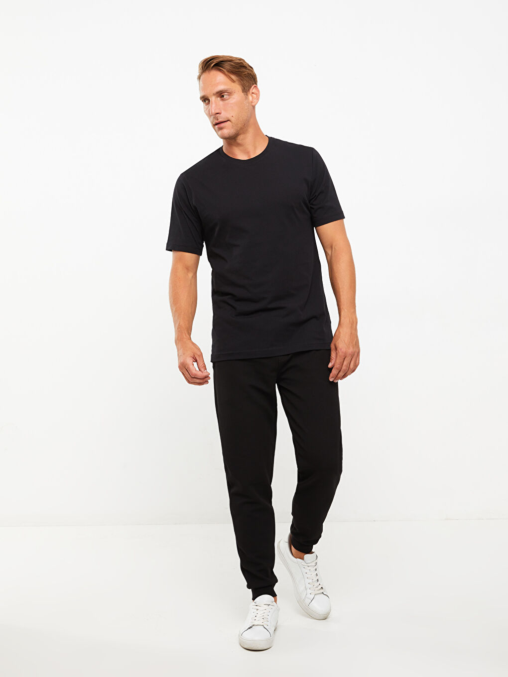 T-shirt pour Hommes en Jersey à Col Rond-2