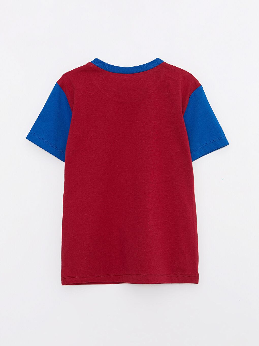 Kırmızı Bisiklet Yaka Kısa Kollu Trabzon Baskılı Erkek Bebek Tişört-1