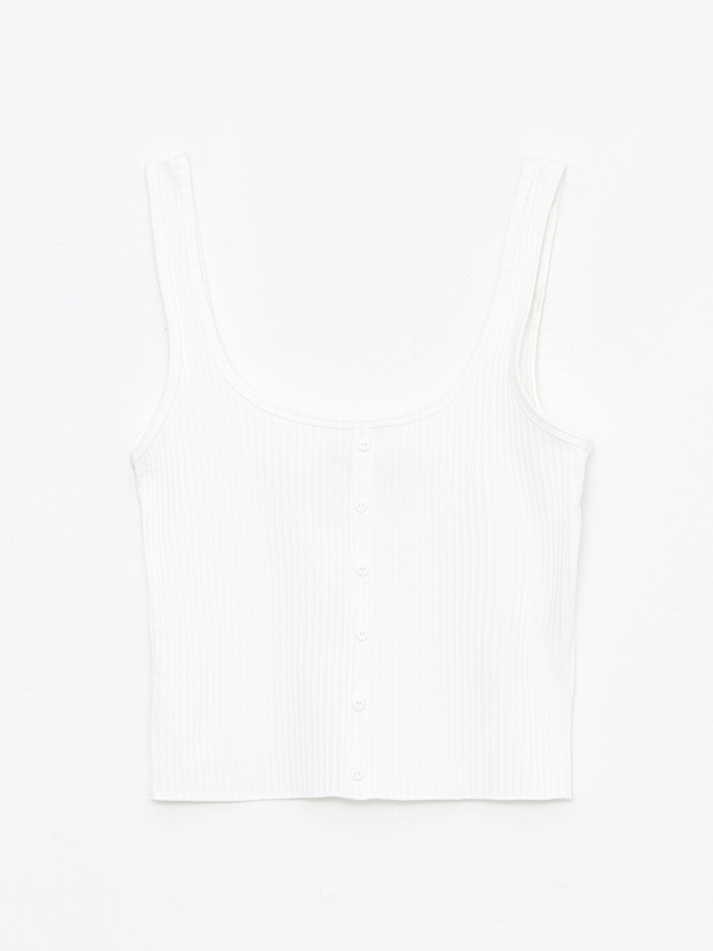 U Neck Plain Strappy Women's Tank Top-5