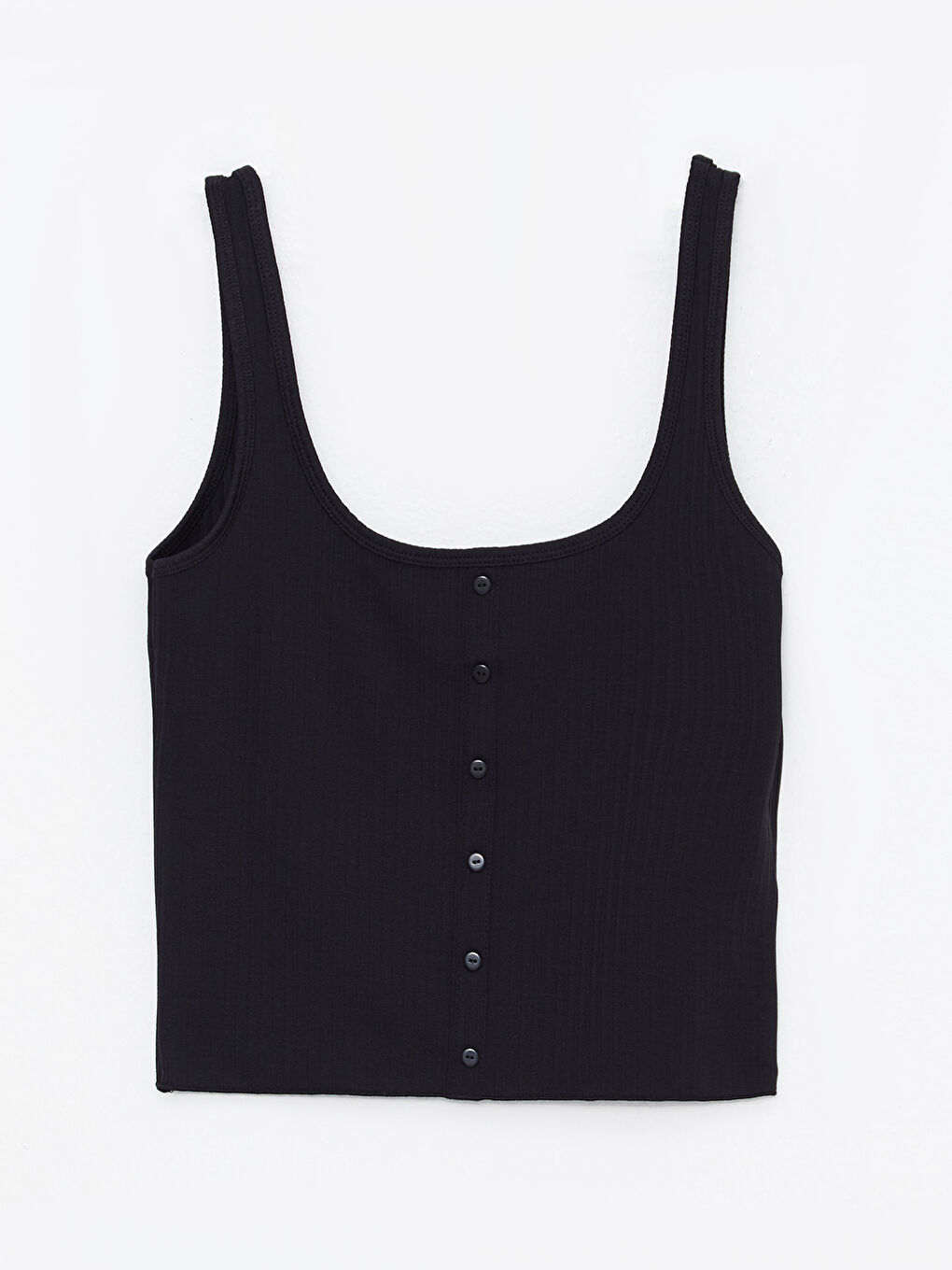 U Neck Plain Strappy Women's Tank Top-5