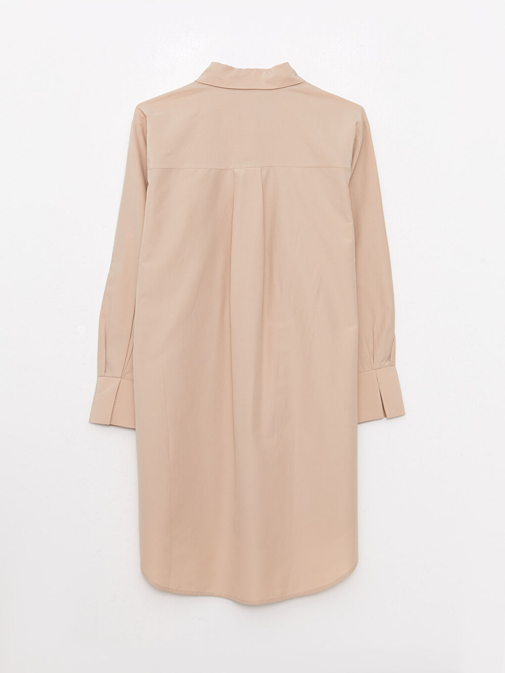 Tunique Chemise Pour Femmes Oversize À Manches Longues En Popeline Uni-6