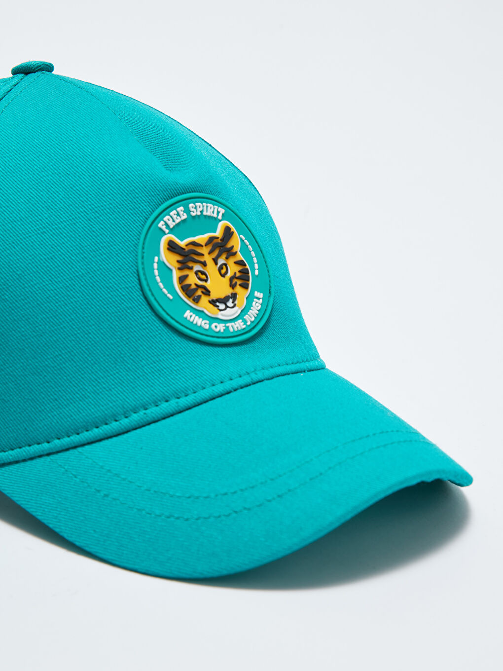 Yeşil Etiket Baskılı Erkek Çocuk Kep Şapka-5