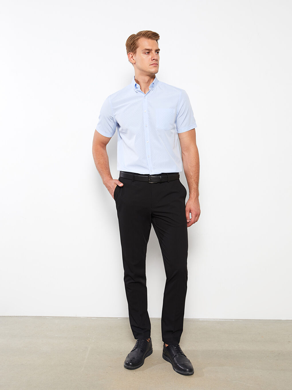 LCWAIKIKI Formal Regular Fit Short Sleeve Men's Shirt -S2LV99Z8-CSV