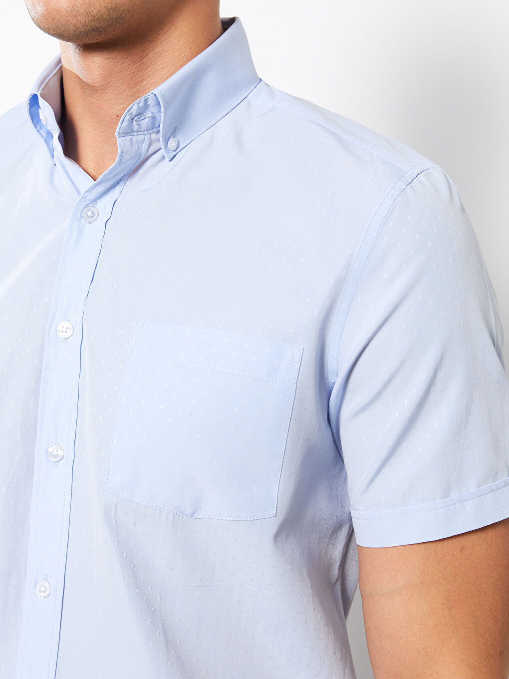 LCWAIKIKI Formal Regular Fit Short Sleeve Men's Shirt -S2LV99Z8-CSV