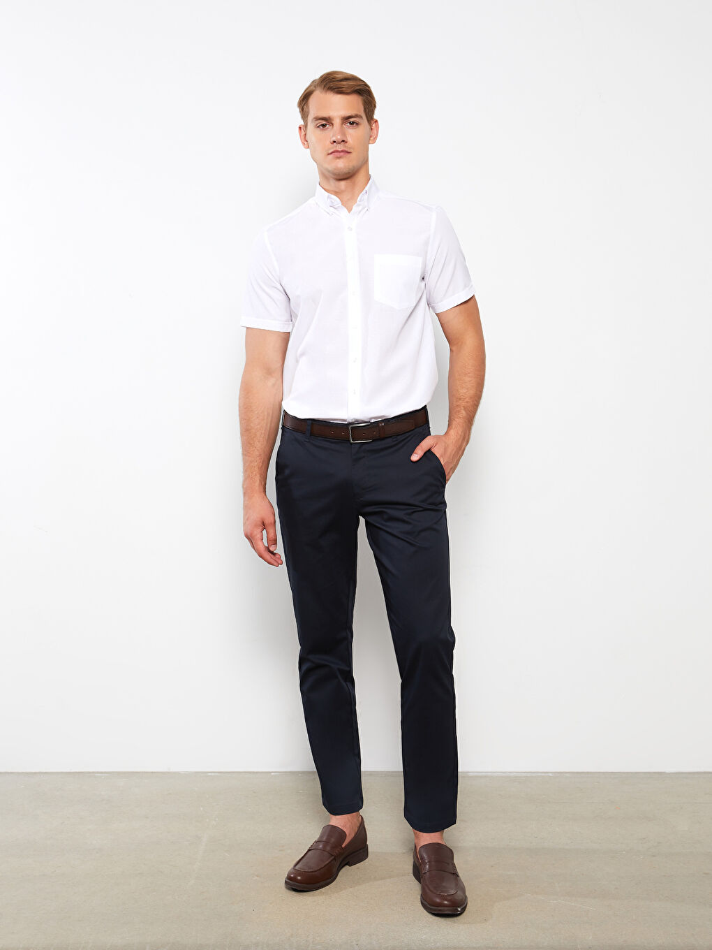 Regular Fit Short Sleeve Men's Shirt-2