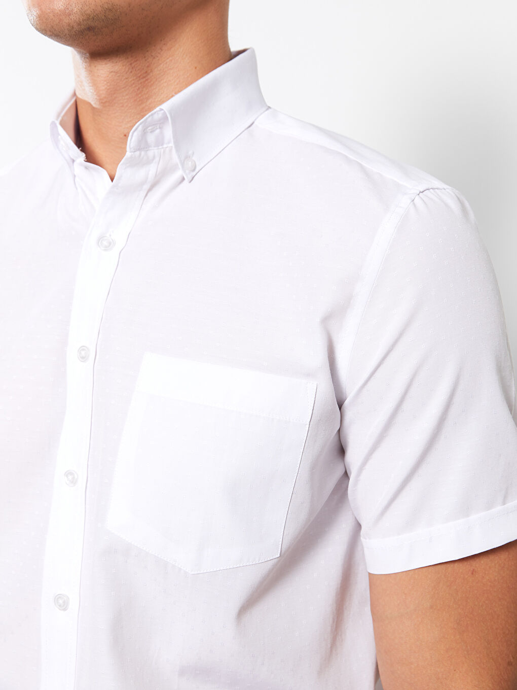 Regular Fit Short Sleeve Men's Shirt-3