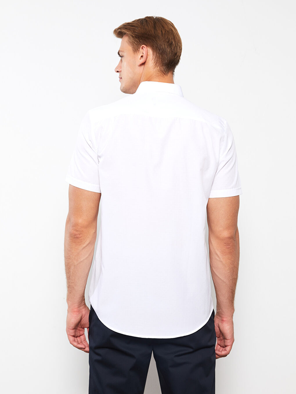 Regular Fit Short Sleeve Men's Shirt-4