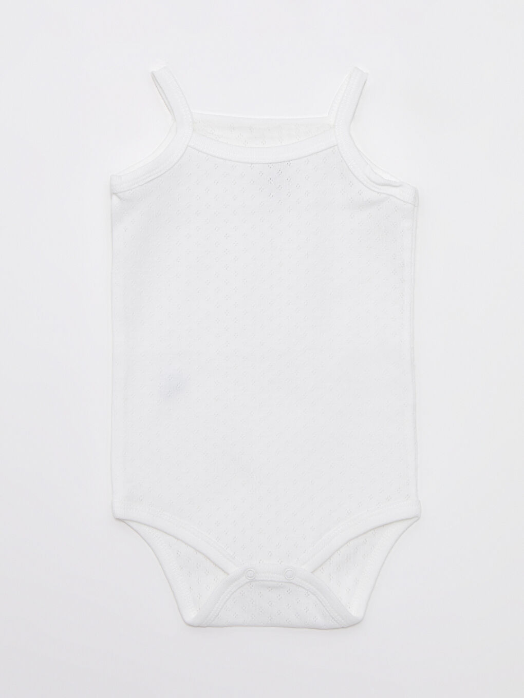 Ekru Luggi Baby Kare Yaka Askılı Kız Bebek Pamuklu Kız Bebek Çıtçıtlı Body 2'li-1