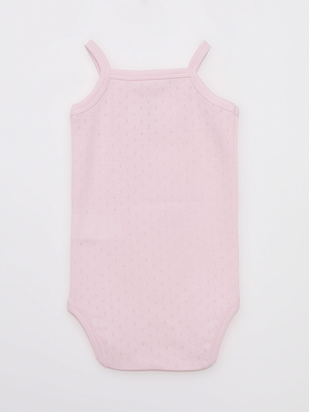 Ekru Luggi Baby Kare Yaka Askılı Kız Bebek Pamuklu Kız Bebek Çıtçıtlı Body 2'li-4