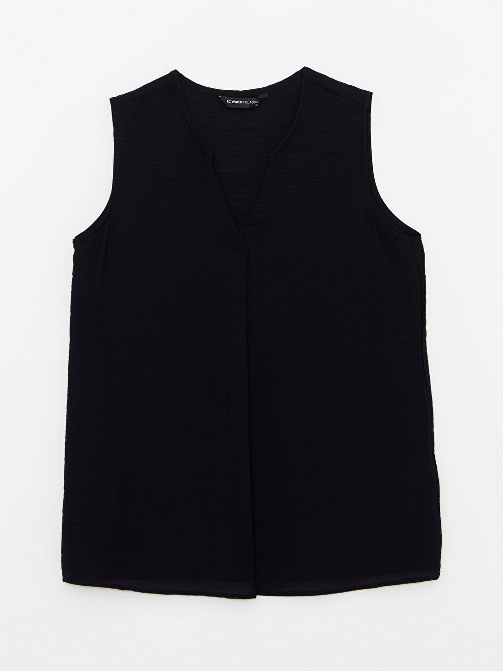 LCWAIKIKI Classic Γυναικεία Αμάνικη Μπλούζα Henley -S2LY70Z8-CVL