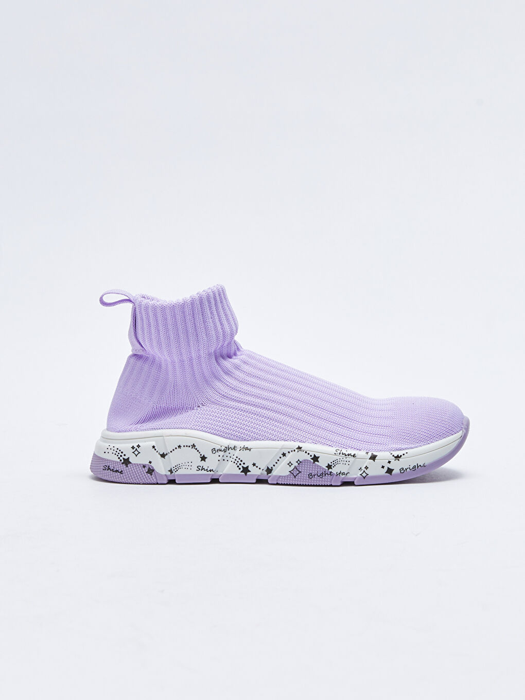 Lila Bilekli Çorap Model Kız Çocuk Aktif Spor Ayakkabı-1