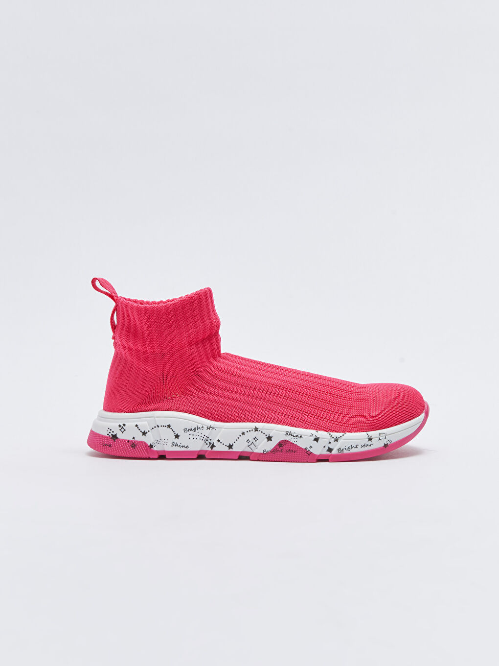 Fuşya Bilekli Çorap Model Kız Çocuk Aktif Spor Ayakkabı-1