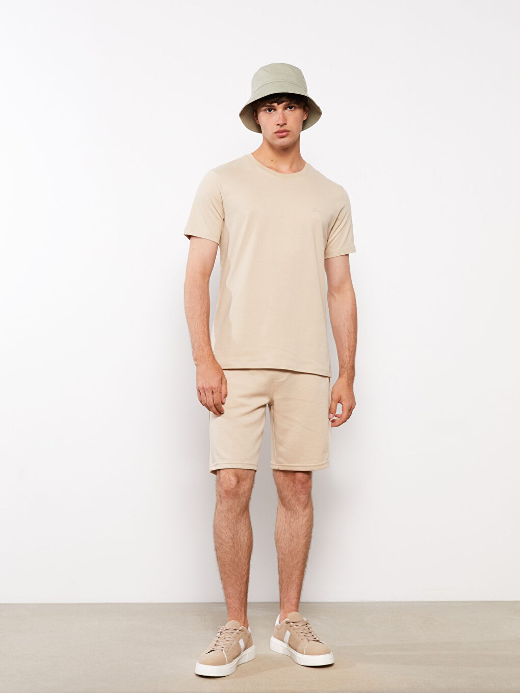 Slim Fit Binding Detail Men's Shorts -S2M007Z8-MB0