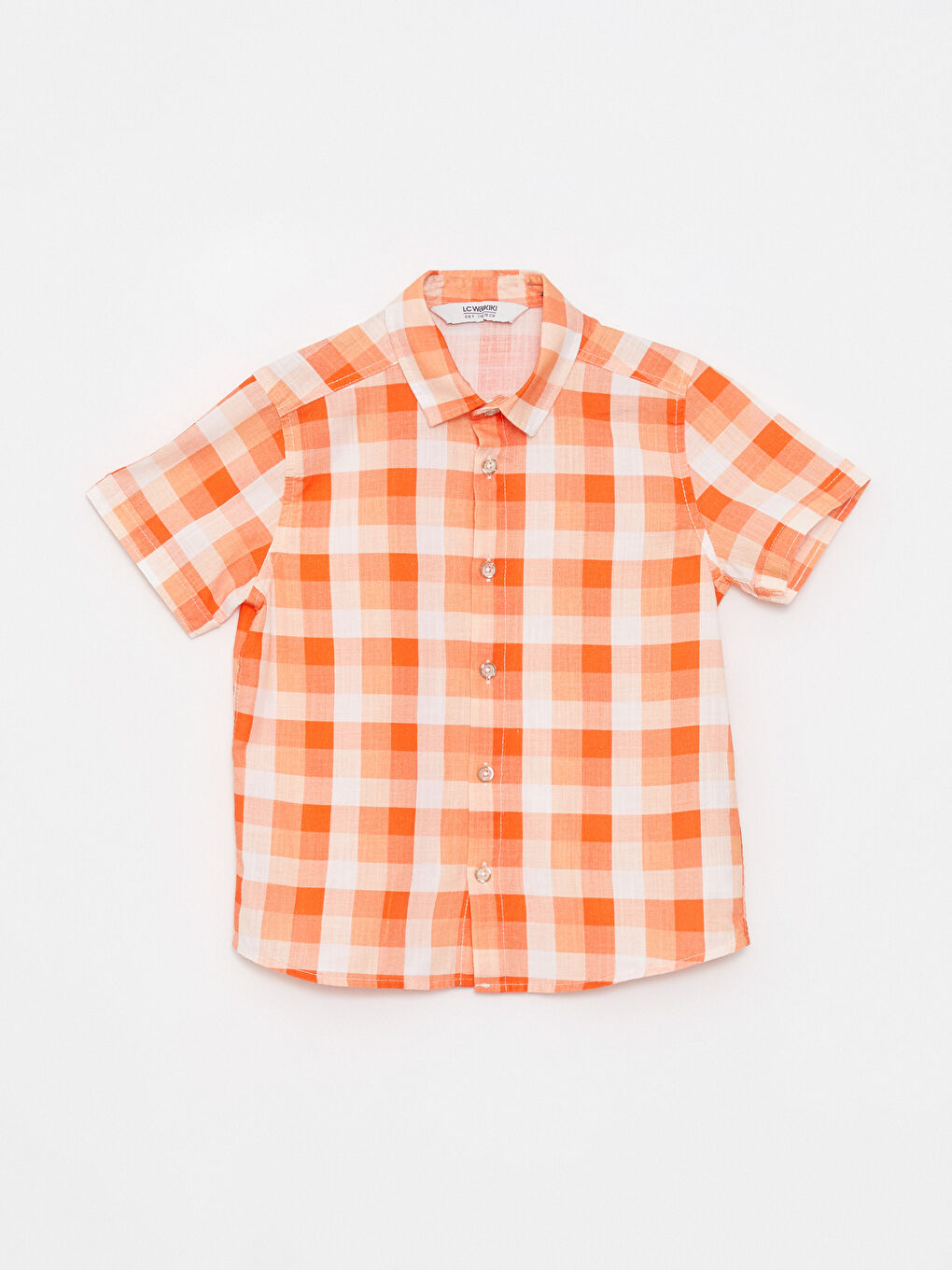 LCW Kids Ekose Kısa Kollu Erkek Çocuk Gömlek -S2M014Z4-LSR
