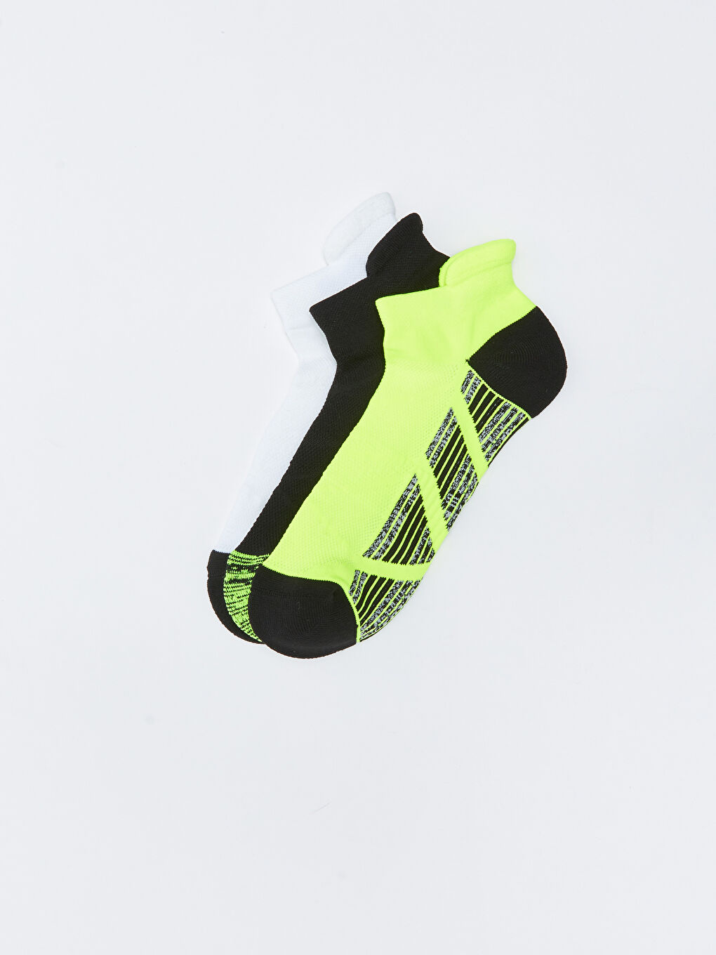 LC Waikiki Patterned Men's Sports Booties Socks 3-Piece