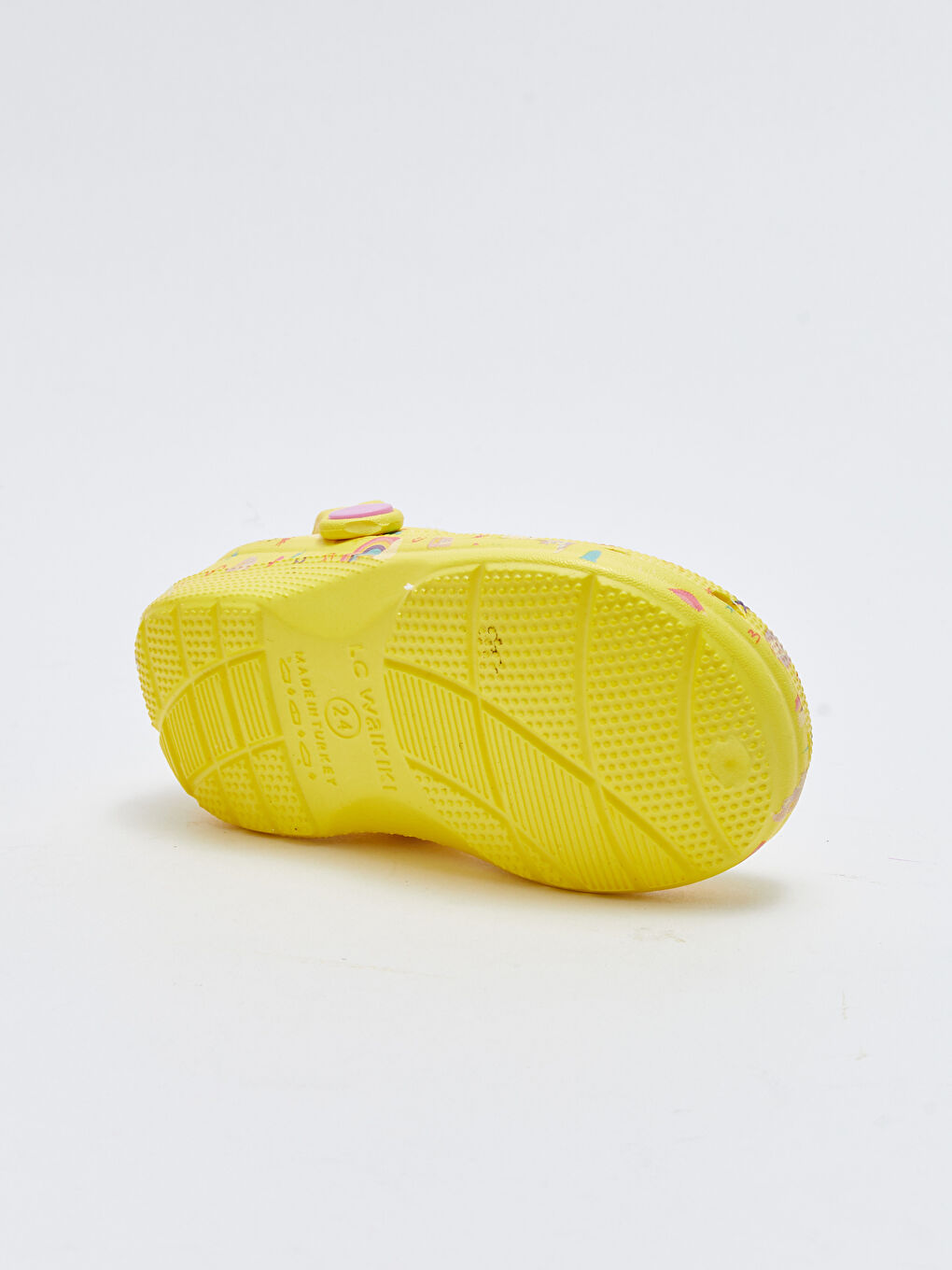 Sarı Baskılı Kız Bebek Plaj Sandaleti-3