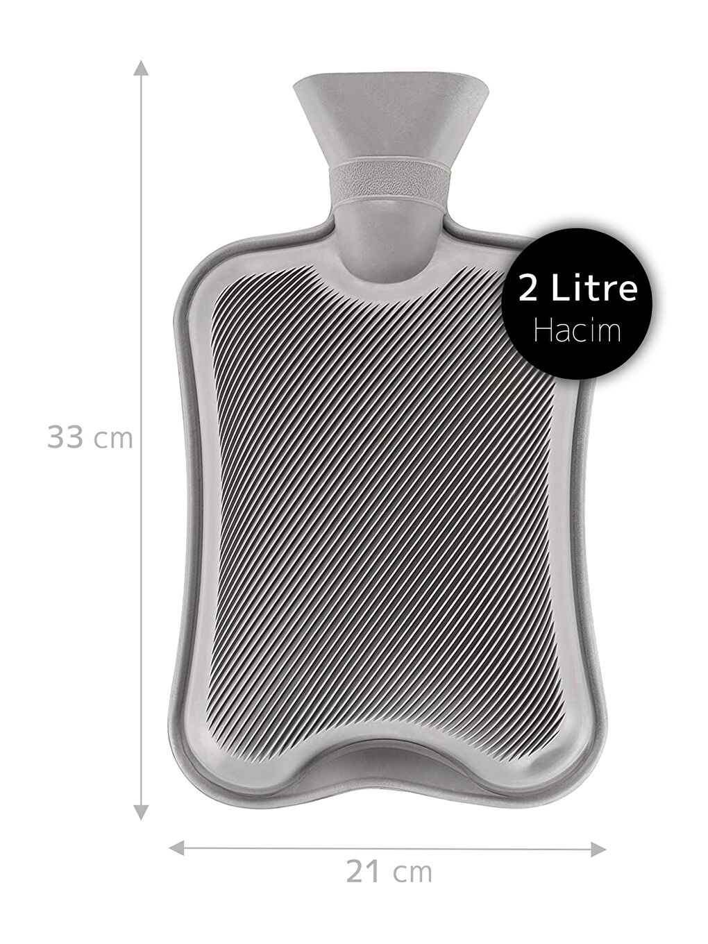 Yoyoso Yün Kılıflı Sıcak Su Torbası Termofor 2000 ml 33x21 cm-5