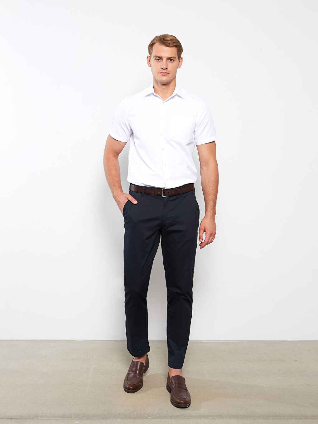 Regular Fit Short Sleeve Men's Shirt-1